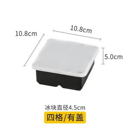 Food Grade Silicone Ice Cube Mold - Round Square Ball Ice Tray