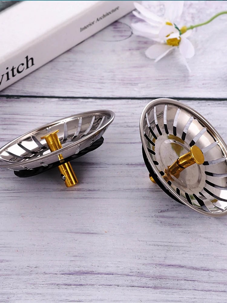 Stainless Steel Kitchen Sink Strainer Stopper with Fine Mesh Filter