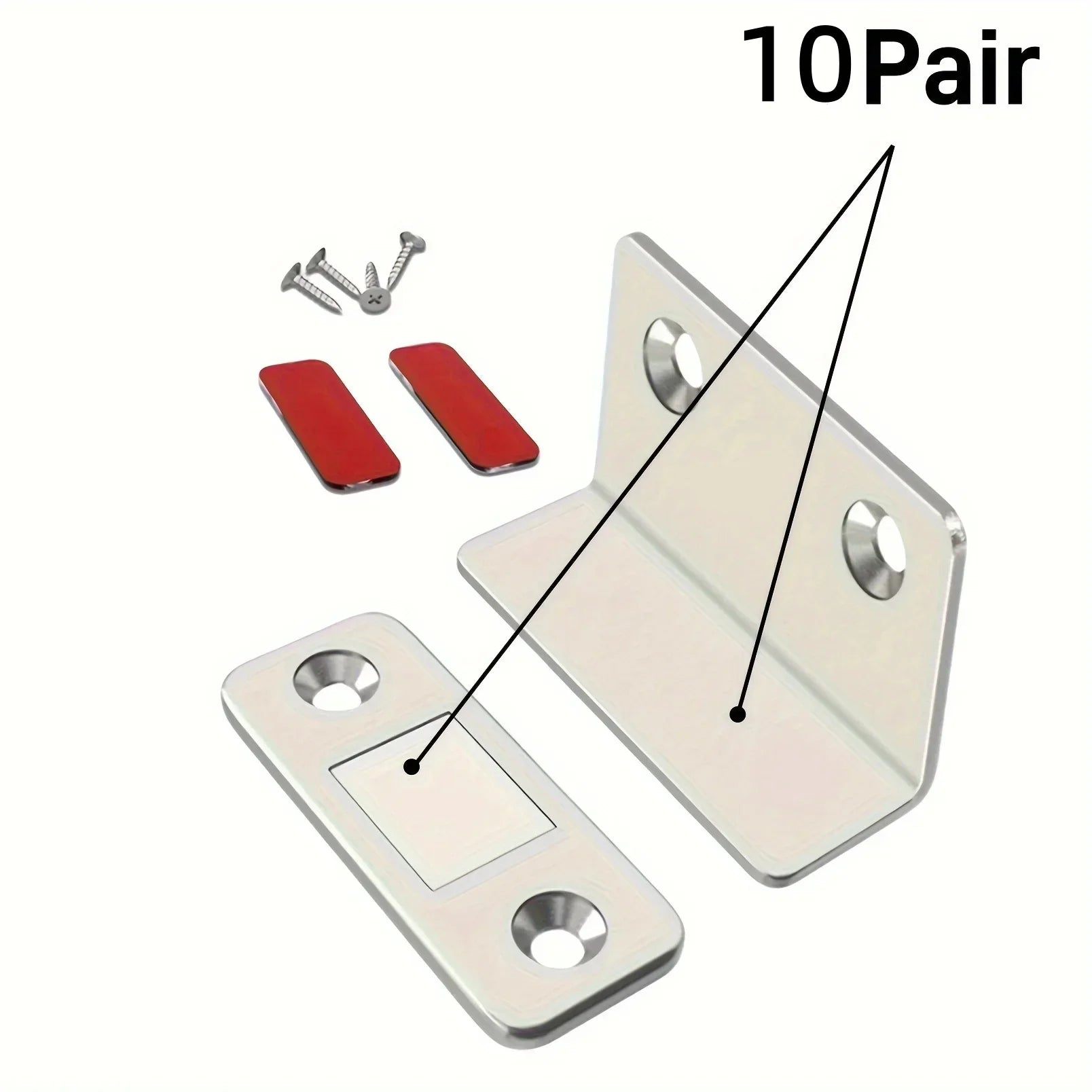 Magnetic Door Catch Latch - Invisible Strong Adhesion Drill-Free