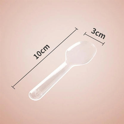 Mini Wooden Ice Cream Spoons 100/500pcs Disposable Dessert Scoops