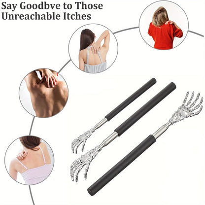 Stainless Steel Telescoping Back Scratcher - Extendable Massager