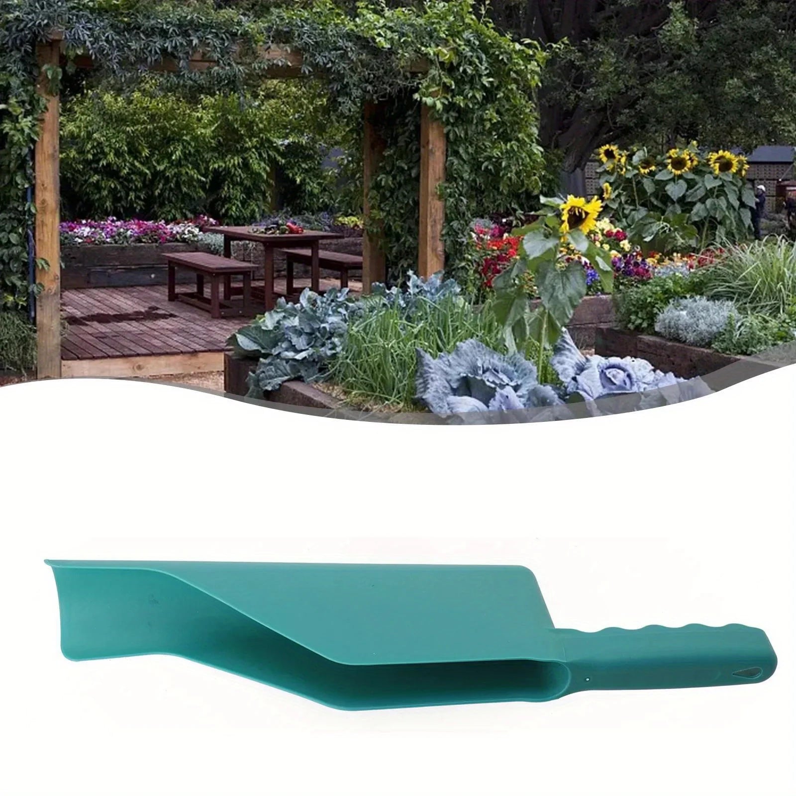 Flex Fit Gutter Scoop Tool - Multi-Use Debris Removal Cleaning Shovel