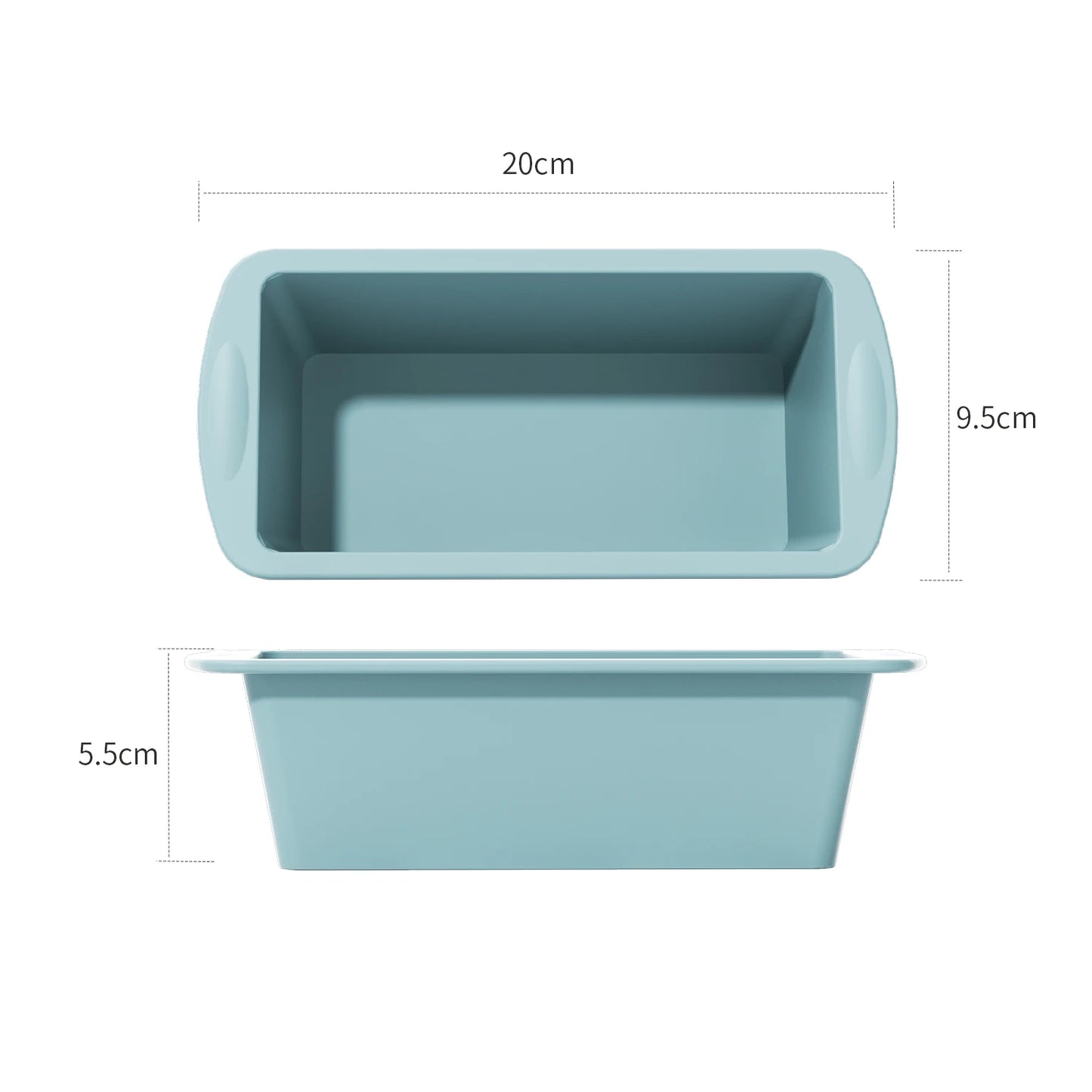 Silicone Mini Loaf Pans NonStick Rectangle Cake Baking Molds Set