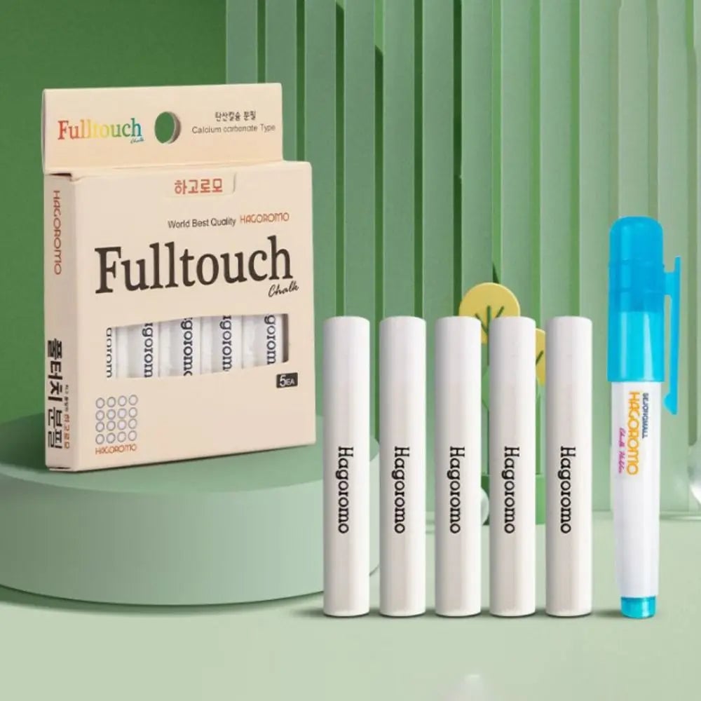 Dust-Free Chalk Sticks White/Multicolor Adjustable Powder Formula