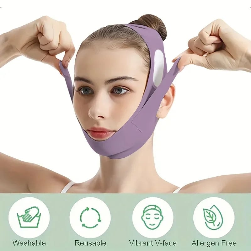Graphene Fiber Face Lift Band - Double Chin Reducer Jawline Definer