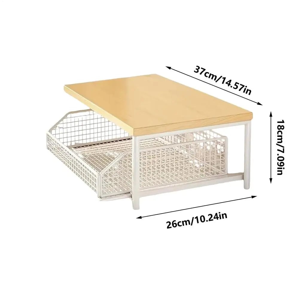 Multi-Tier Kitchen Storage Rack with Drawer - Vegetable Organizer