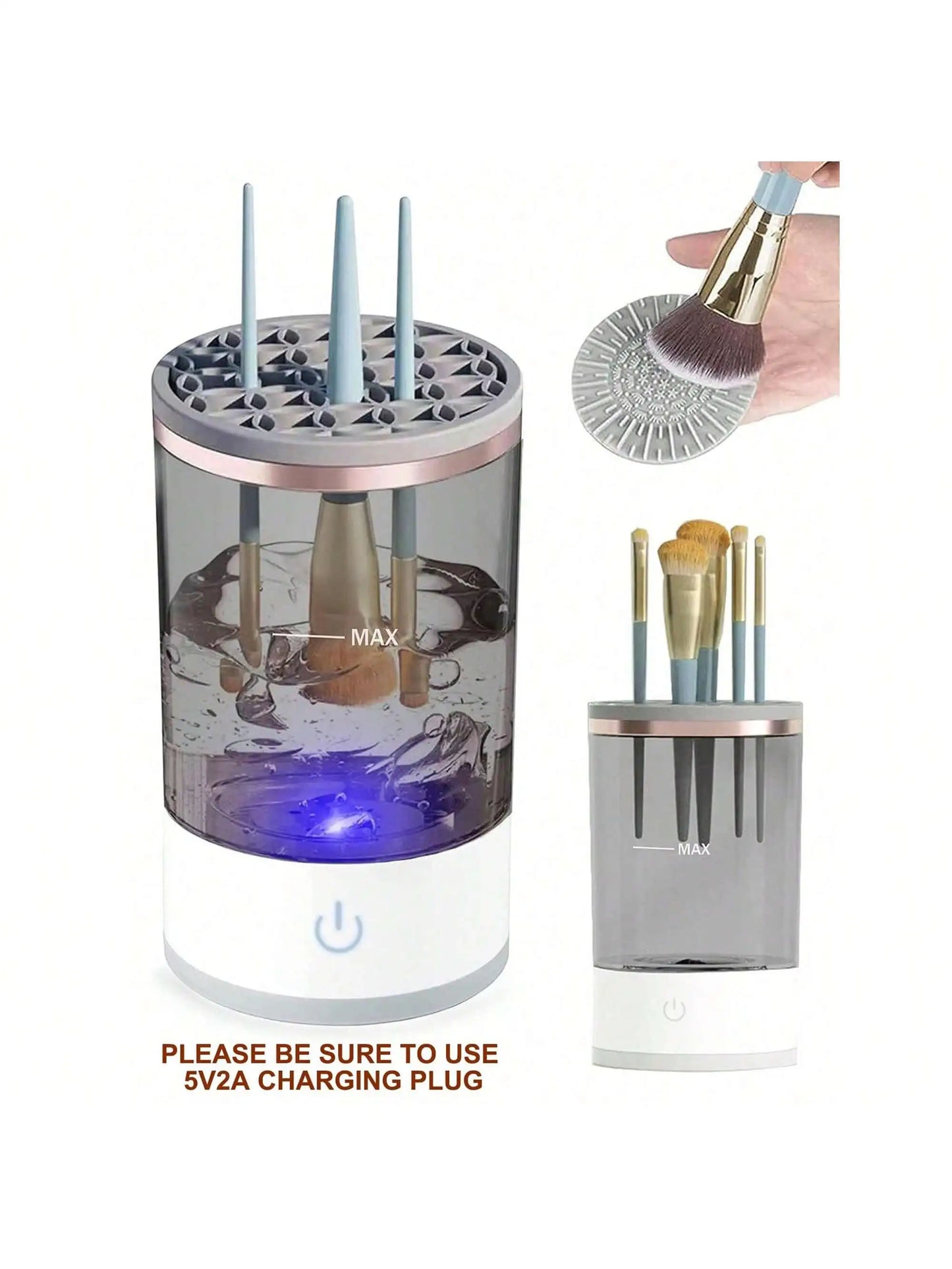 Electric Makeup Brush Cleaner Machine - Automatic Deep Cleaning Kit
