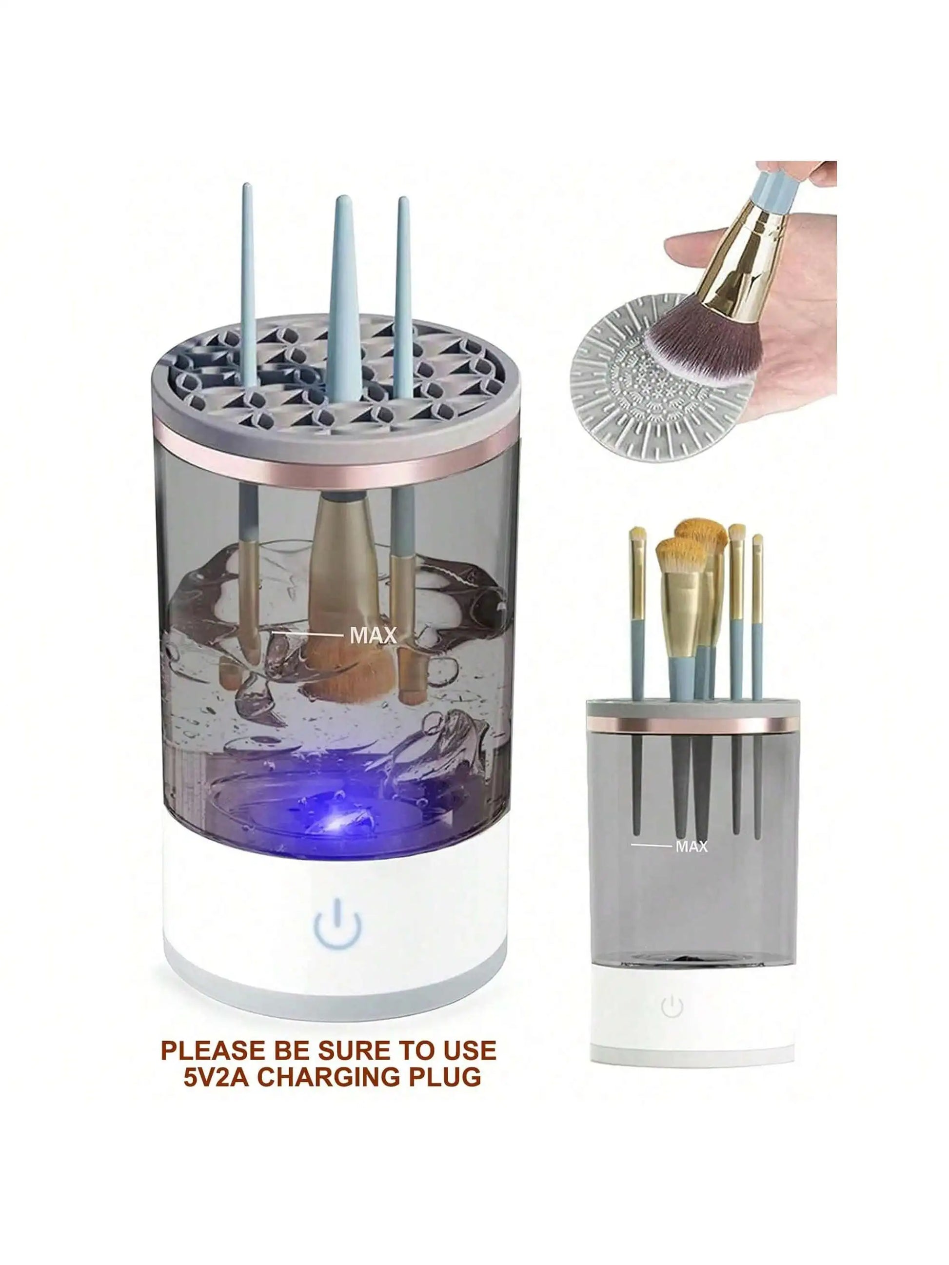 Electric Makeup Brush Cleaner Machine - Automatic Deep Cleaning Kit