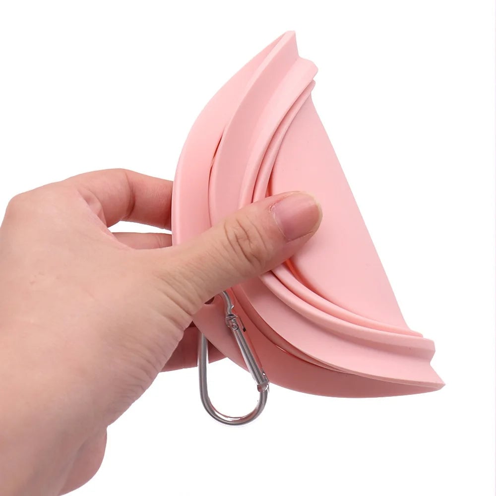 Foldable Dog Bowl Portable Collapsible Pet Travel Water Food Dish