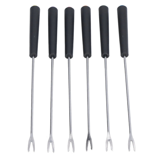 6-Piece Stainless Steel Fondue Fork Set - Corrosion Resistant