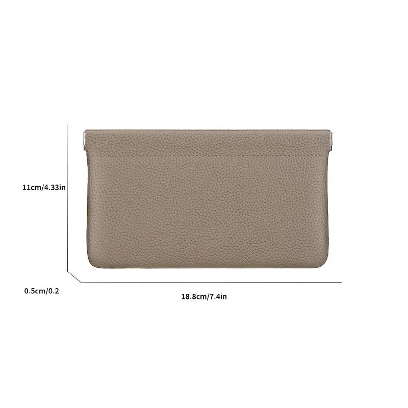 PU Leather Document Holder Wallet - Passport License Storage Organizer