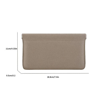 PU Leather Document Holder Wallet - Passport License Storage Organizer