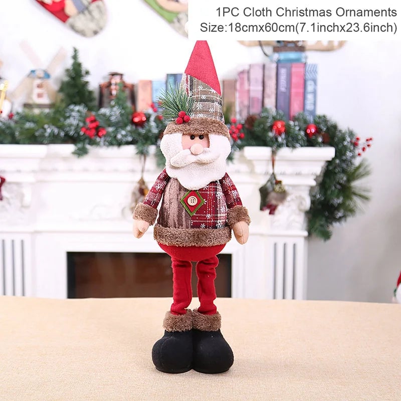 Christmas Santa Doll Table Decoration - Premium Holiday Ornament 2024
