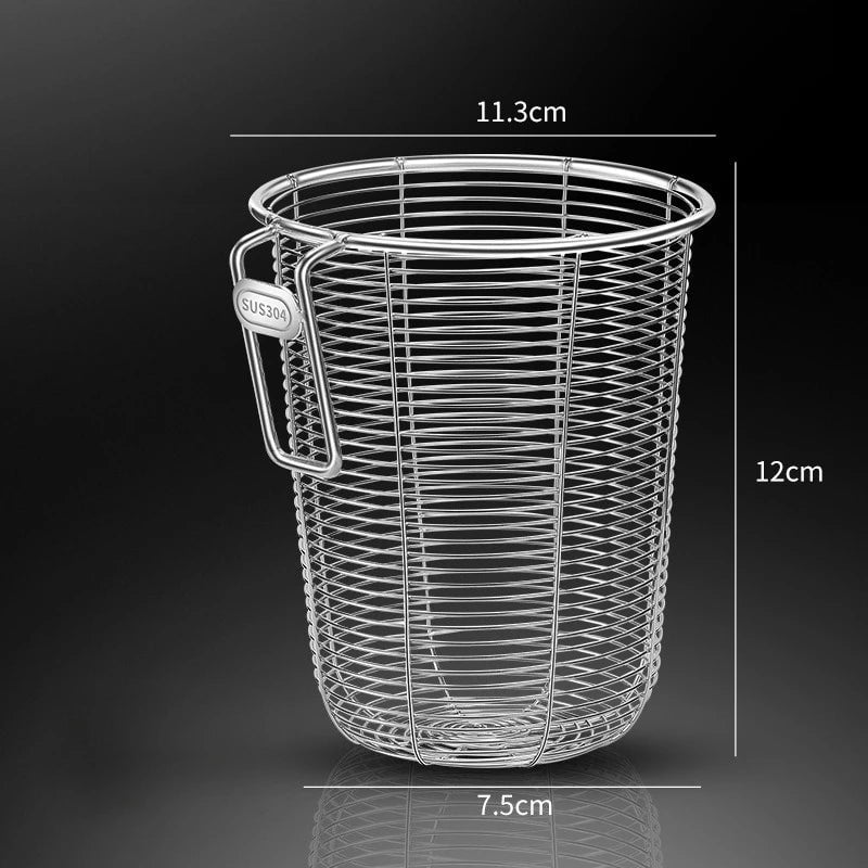 Heavy-Duty Stainless Steel Utensil Drainer with Drainage System