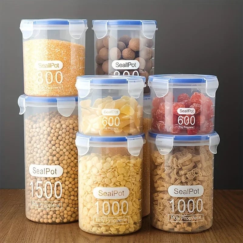 Airtight Plastic Grain Storage Container - Food Storage Jar Tank