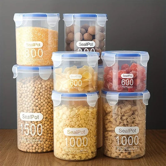 Airtight Plastic Grain Storage Container - Food Storage Jar Tank