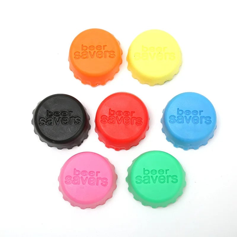 Reusable Silica Gel Beer Wine Bottle Cap Stopper - Airtight Seal