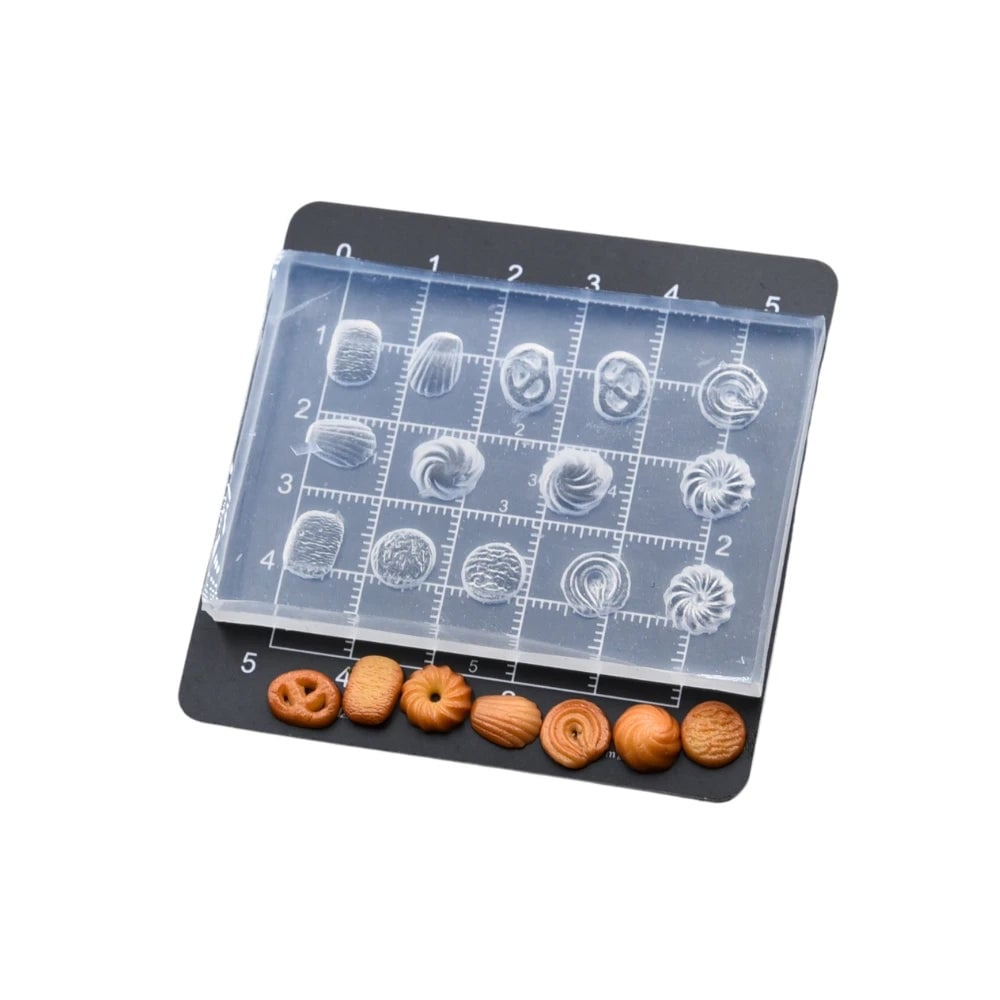 Mini Caramel Cookie Silicone Molds - Food Grade DIY Baking Clay Craft