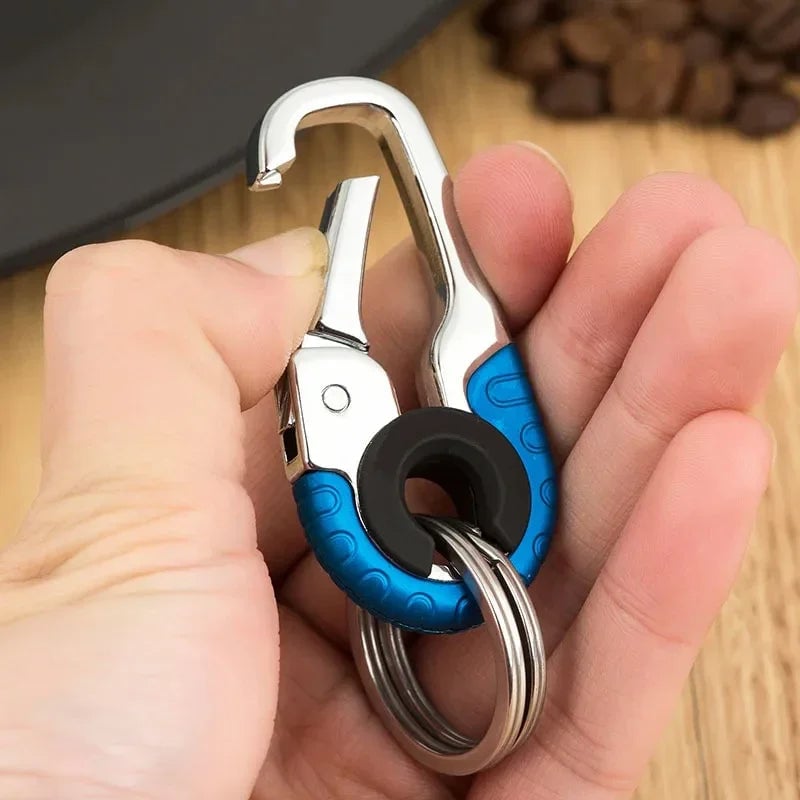 Stainless Steel Carabiner Keychain Hook - Outdoor Climbing Key Ring