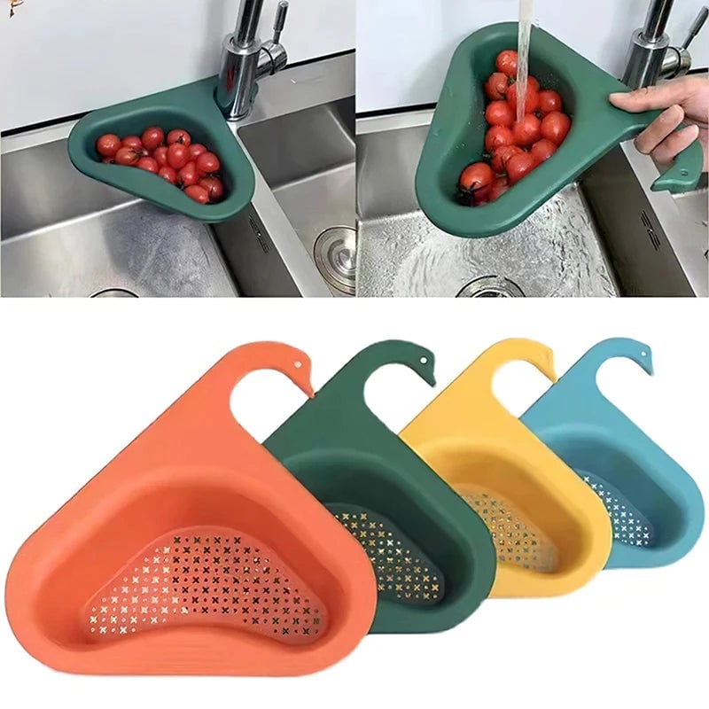 Swan-Shaped Kitchen Sink Drain Strainer Basket Food Catcher Filter