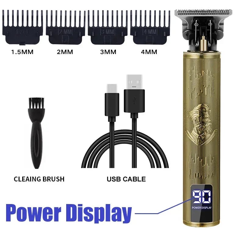 USB Electric Hair Clipper Beard Trimmer Dragon Buddha Design Pro