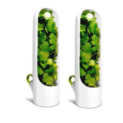 Herb Storage Container Set Fresh Keeper Refrigerator Containers