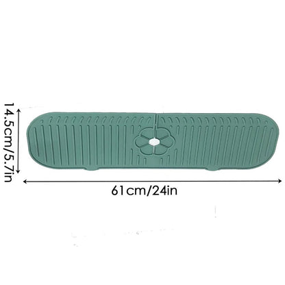 Silicone Kitchen Sink Faucet Splash Guard Mat Countertop Protector