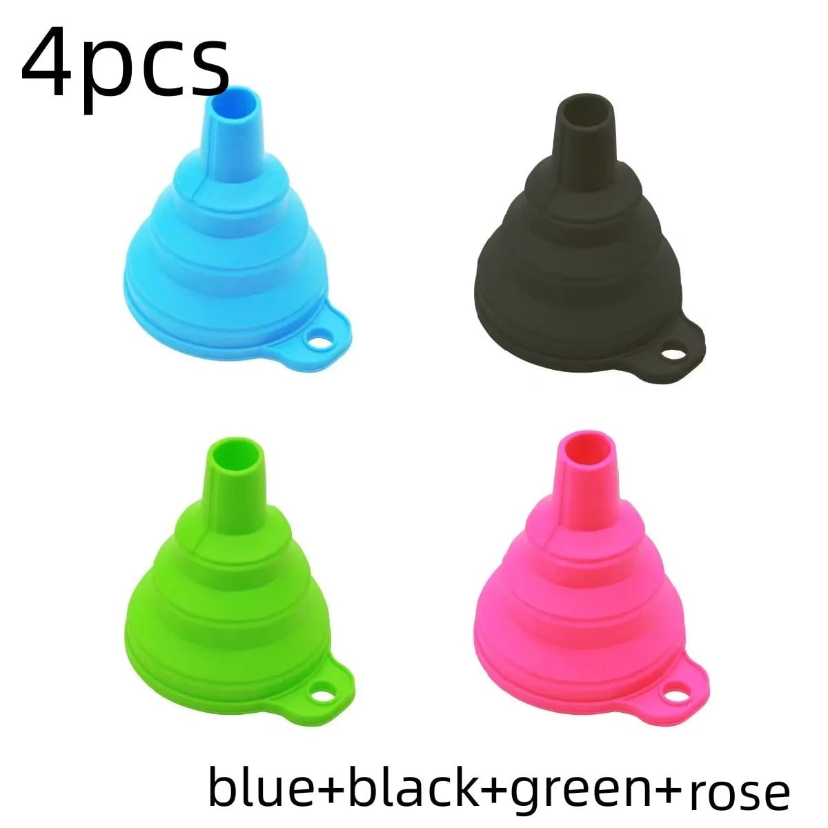 Mini Foldable Silicone Funnel - Collapsible Portable Kitchen Tool