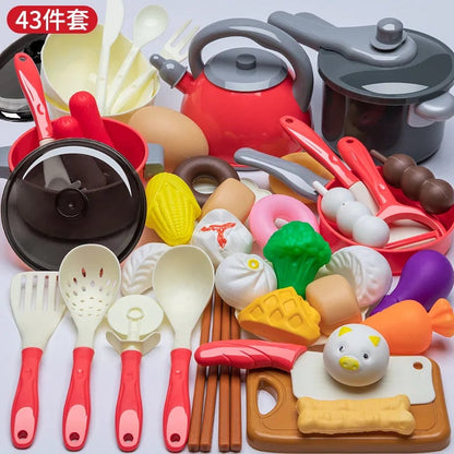 Interactive Musical Kitchen Toy Set with Cutting Tools for Kids Play