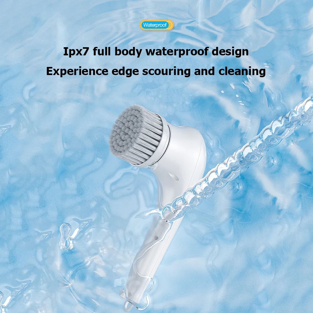 Electric Spin Cleaning Brush 5-Head Wireless Handheld Scrubber