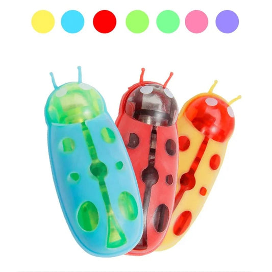 Mini Electric Walking Ladybird Cat Toy - Interactive Bug Pet Toy