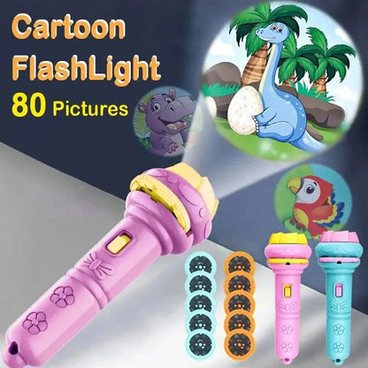 80 Pattern Projection Flashlight - 10 Cards Educational Bedtime Toy
