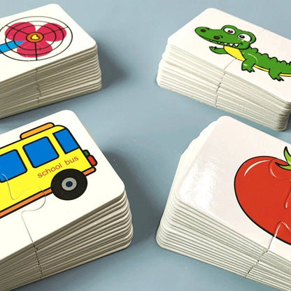 Montessori Learning Cards - Cognitive Development Educational Puzzles