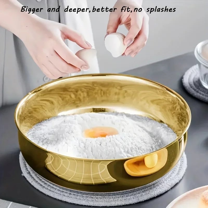 Large Stainless Steel Mixing Bowl - Multi-Purpose Kitchen Bowl