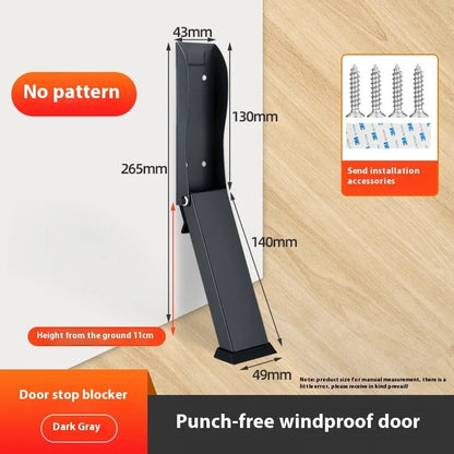 No-Drill Door Stopper Wall Protector Bumper - Easy Install