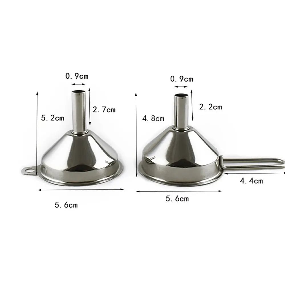 Wide Mouth Stainless Steel Funnel Strainer - Kitchen Oil Filter