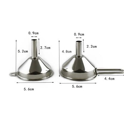 Wide Mouth Stainless Steel Funnel Strainer - Kitchen Oil Filter