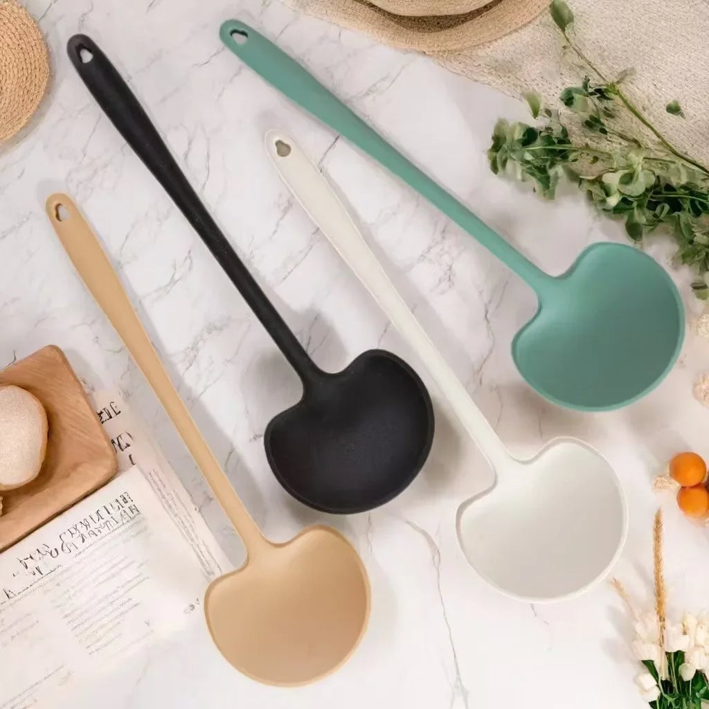 Silicone Mushroom Spatula Non-Stick High Heat Long Handle Cookware