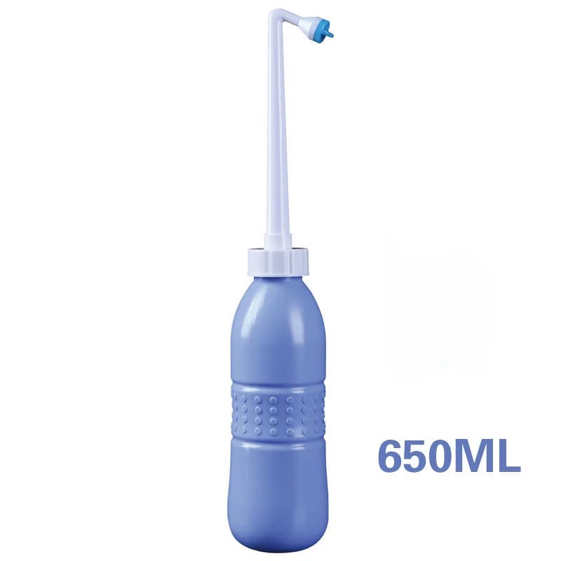 650mL Portable Bidet Bottle Retractable Spray Nozzle Travel Hygiene