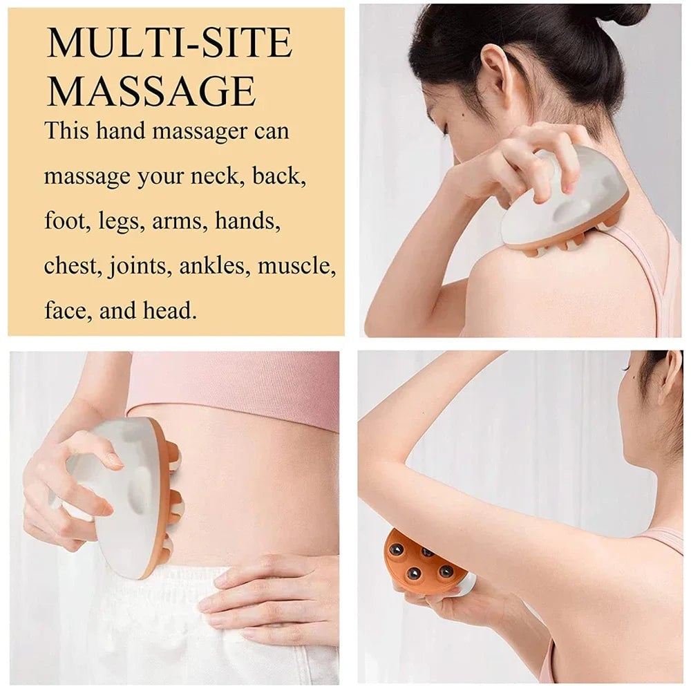 7-Bead Professional Body Ball Roller Massager Anti-Cellulite Relief