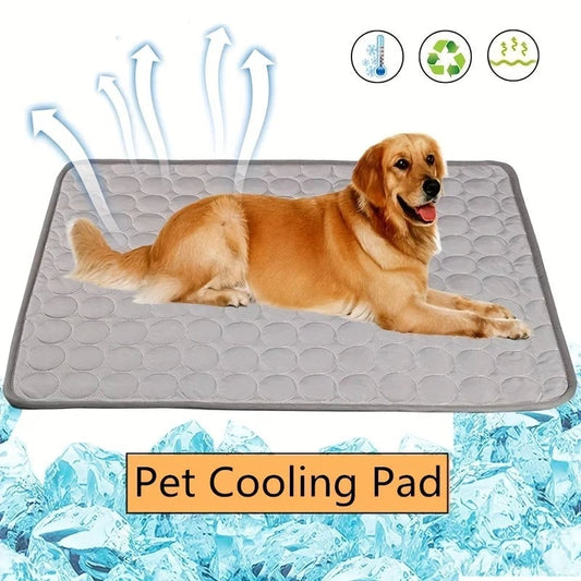 Self-Cooling Pet Mat - Washable Dog Cat Bed Blanket S/M/L Sizes