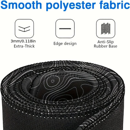 Large Gaming Mouse Pad Extended Non-Slip Rubber Base Stitched Edge