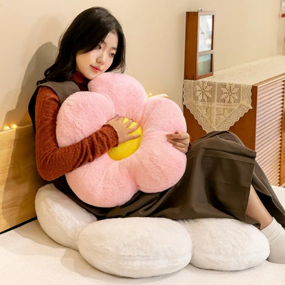 Round Thick Soft Nap Cloth Floor Cushion - Winter Chair Pillow