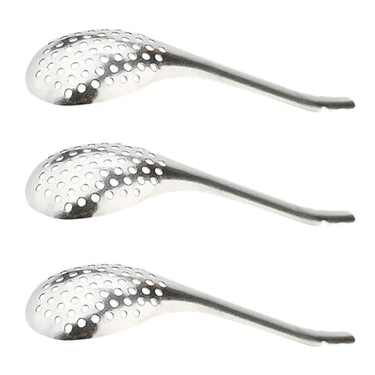 Stainless Steel Slotted Spoon Strainer - Caviar Spherification Bar