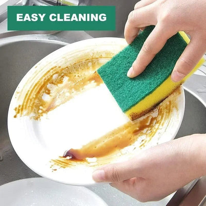Kitchen Dishwashing Sponge Set - Soft Absorbent Scouring Pads
