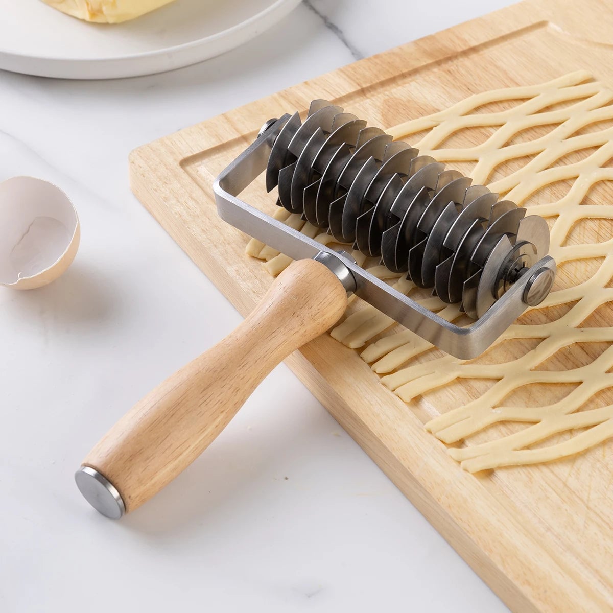 Stainless Steel Roller Cutter Pizza Perforator Dough Tool