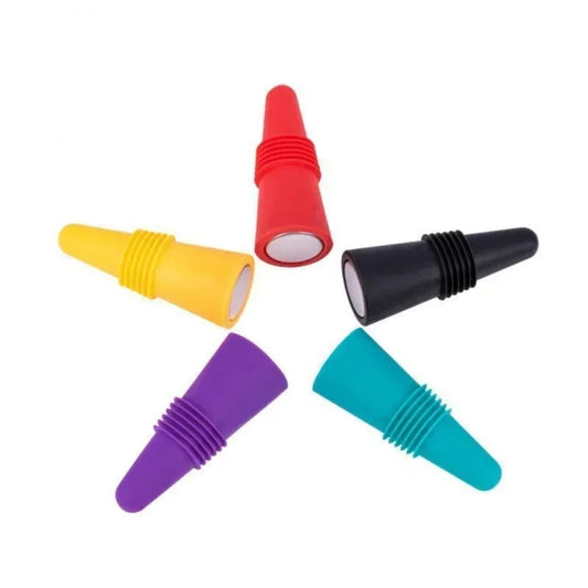 Silicone Wine Bottle Cap - Leak Proof Champagne Stopper Sealer