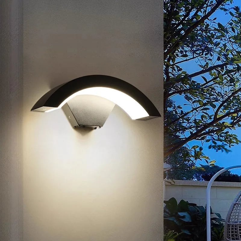 18W LED Motion Sensor Wall Light Waterproof Outdoor Aluminum AC86-265V