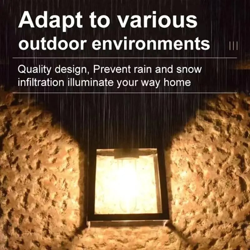 Waterproof Solar LED Wall Light with Motion Sensor Outdoor Garden