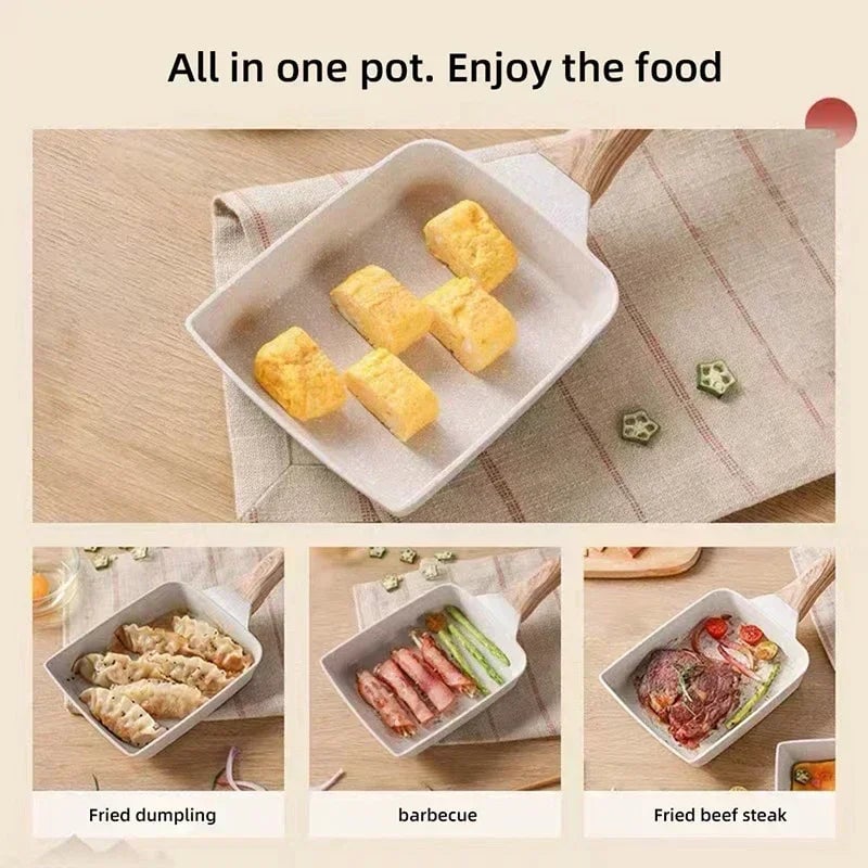 Rectangle Granite Stone Tamagoyaki Pan Nonstick Japanese Egg Frying